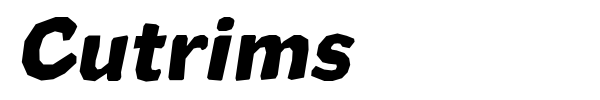Cutrims font preview